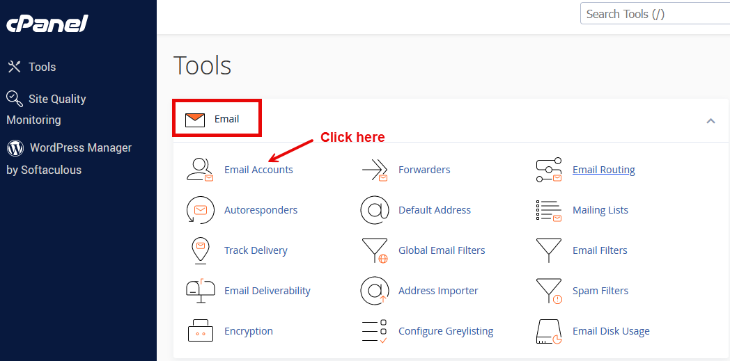 cPanel Email Account