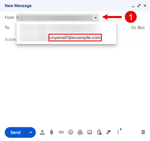 Send E-mail in G-mail