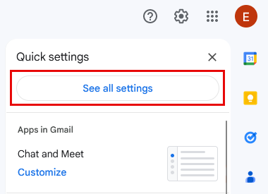 Gmail See All Settings