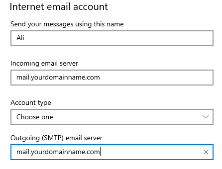 Account Details.