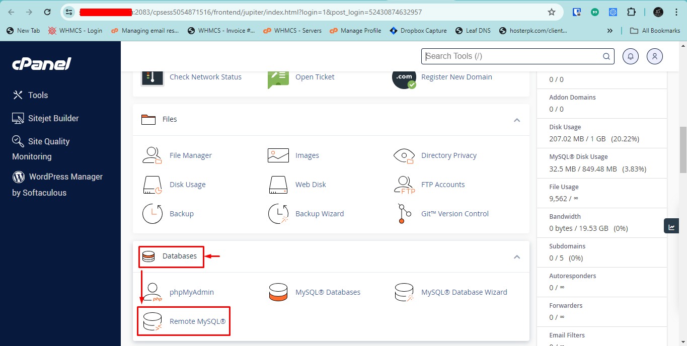 Databases Remote MySQL