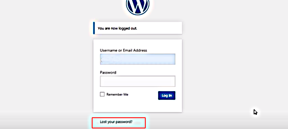 reset wordpress password